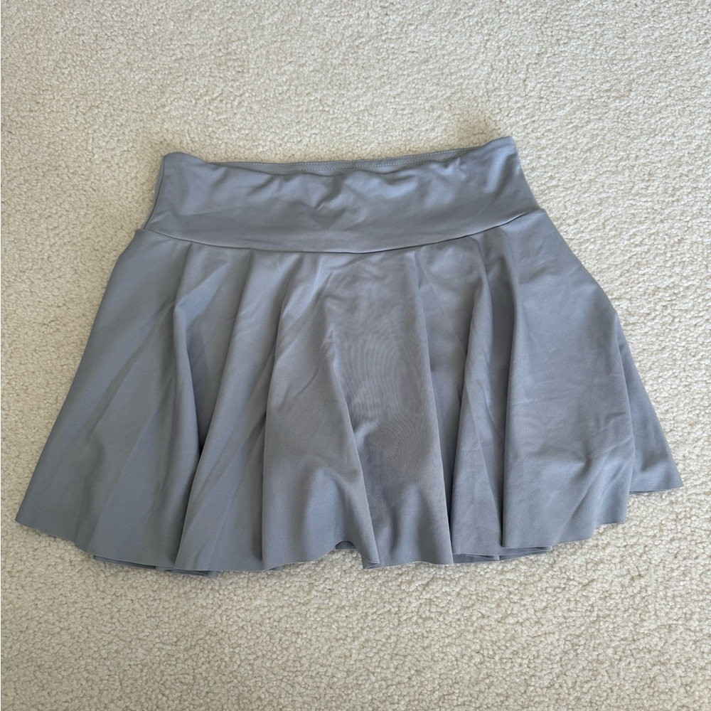 HALARA Gray Pleated Mini Skirt